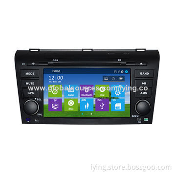 Car radio DVD player for old Mazda 3 with GPS, BT, radio, TV, SD